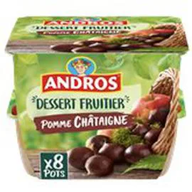 ANDROS Compotes Pomme châtaigne 8x100g