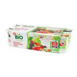 MARQUE REPÈRE, BIO VILLAGE Yaourts brassés Fruits rouges bio 8x125g