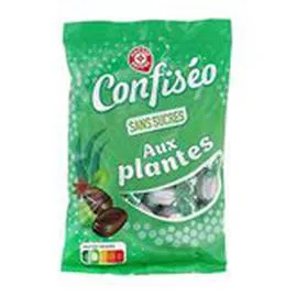 MARQUE REPÈRE, CONFISÉO Bonbons aux plantes Sans sucre 150g