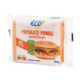 ECO+ Fromage fondu Burger x10 200g