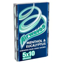 AIRWAVES Chewing-gum sans sucres Menthol Eucalyptus 70g