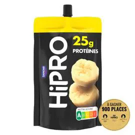 DANONE, HIPRO Yaourt à boire banane protéiné 0% MG 202g
