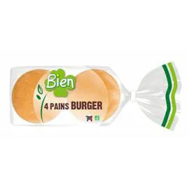 BIEN Pains Burger Bio x4 200g