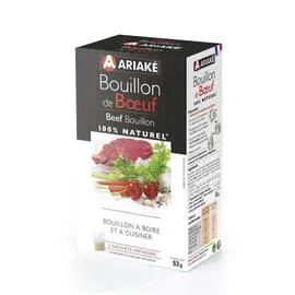 ARIAKÉ Bouillon De Boeuf, À Boire Et À Cuisiner, 100 % Naturel 53g