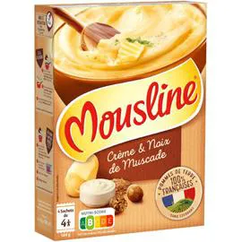 MAGGI, MOUSLINE Purée en flocons crème & noix Muscade 4x125g