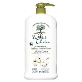 LE PETIT OLIVIER Crème de Douche extra douce lait de coton 750ml
