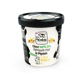 LA MÉMÈRE Glace bio à la vanille 400g