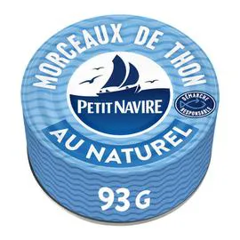 PETIT NAVIRE Morceaux de thon au naturel 93g