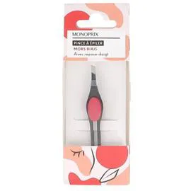 MONOPRIX ACCESSOIRES Pince à épiler Mors Biais & Repose Doigts l'unité