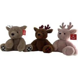 AURORA WORLD Assortiment peluches rennes noël l'unité