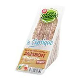 MARQUE REPÈRE, CÔTÉ SNACK Sandwich Jambon emmental 145g