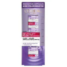 L'ORÉAL PARIS, REVITALIFT FILLER Soin Visage Anti-Rides 7 Ampoules Repulpantes x7