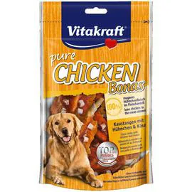 VITAKRAFT Bâtonnets à Mâcher Pure Chicken Bonas au Poulet & Fromage 80g