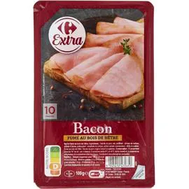 CARREFOUR EXTRA Bacon fumé 100g