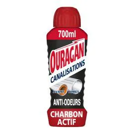 OURAGAN Nettoyant Canalisations Charbon Actif 700ml