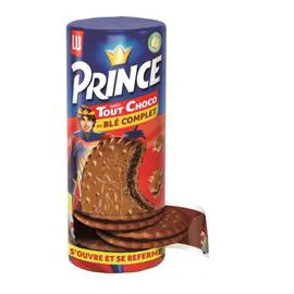 LU, PRINCE Biscuits fourrés tout chocolat au blé complet 300g