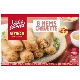 DELI'S WORLD Nems au crevettes sauce nuoc mam 240g