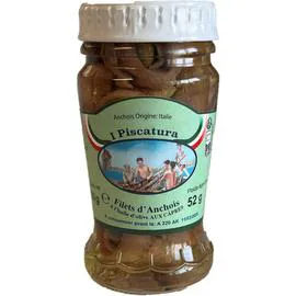 I PISCATURA I piscatura filets d'anchois câpres à l'huile d'olive aux câpres 52g