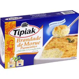 TIPIAK Plat cuisiné brandade de morue parmentier 450g