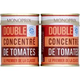 MONOPRIX Double concentré de tomates 280g