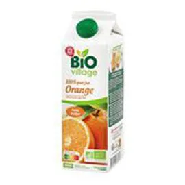 MARQUE REPÈRE, BIO VILLAGE Pur jus d'orange Bio avec pulpe 1l
