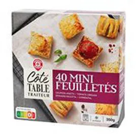 MARQUE REPÈRE, CÔTÉ TABLE Mini-feuilletés Apéritifs - x40 350g
