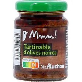 AUCHAN MMM! Tartinable d'olives noires 90g