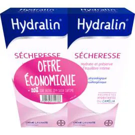 BAYER, HYDRALIN Crème lavante intime sécheresse 2x200ml