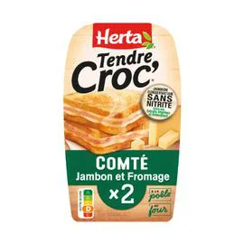 HERTA Croque-Monsieur comté conservation sans nitrite 200g