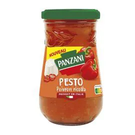 PANZANI Sauce Pesto Poivrons et Ricotta 190g