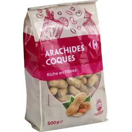 CARREFOUR Arachides coques 500g