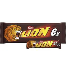 NESTLÉ, LION Barres chocolatées caramel et céréales 6x42g