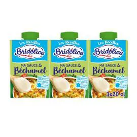 BRIDÉLICE Sauce béchamel 3x20cl