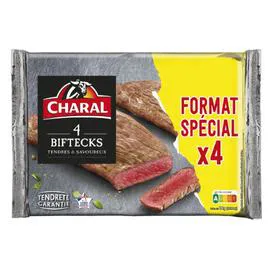 CHARAL Bifteck tendre et savoureux 400g