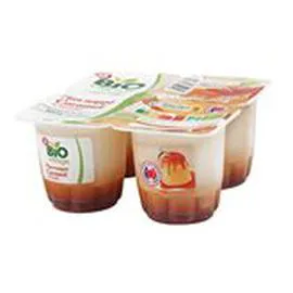 MARQUE REPÈRE, BIO VILLAGE Flan nappé caramel Bio 4x125g
