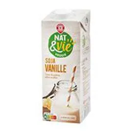 MARQUE REPÈRE, NAT & VIE Boisson au soja Vanille 1l