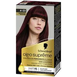 SCHWARZKOPF OLEO SUPREME Schwarzkopf Coloration Capillaire Oleo bordeaux velours 4-23 l'unité