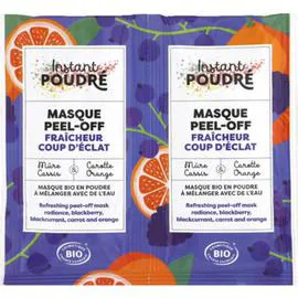 INSTANT POUDRÉ Masque Peel-Off Fraîcheur Coup D'Éclat 2 x 8G x2