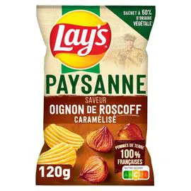 LAY'S Chips recette paysanne saveur oignons de Roscoff caramélisés 120g