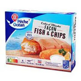 Colin d'Alaska MSC Pêche Océan Façon Fish & Chips 400g