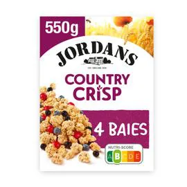 JORDANS Céréales complètes & 3 baies Country Crisp 550g