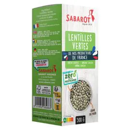 SABAROT Lentilles vertes 500g