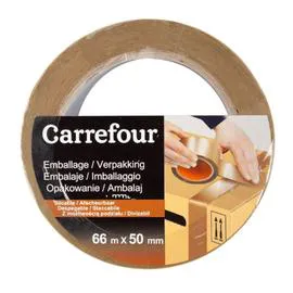 CARREFOUR Ruban d'embalage Havana 66x50 l'unité