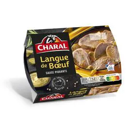 CHARAL Plat cuisiné langue boeuf sauce piquante 300g