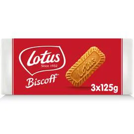 LOTUS BAKERIES, BISCOFF Biscuits spéculoos 3x125g