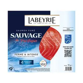 LABEYRIE Saumon fumé sauvage du Pacifique 110g