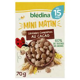 BLÉDINA Céréales bébé dès 15 mois complètes au cacao 70g