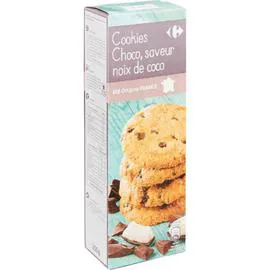 CARREFOUR Cookies choco saveur noix de coco 200g