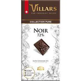 VILLARS Chocolat noir 72% 100g