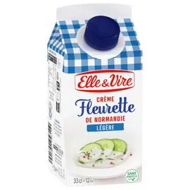 ELLE & VIRE Crème fleurette légère 12% MG 33cl